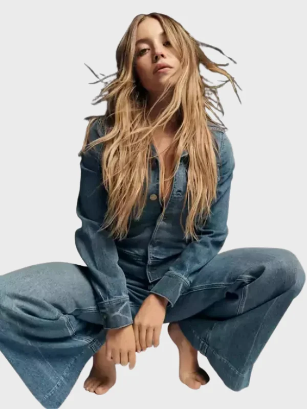 American Eagle x Sydney Sweeney Cinched Waist Denim Jacket