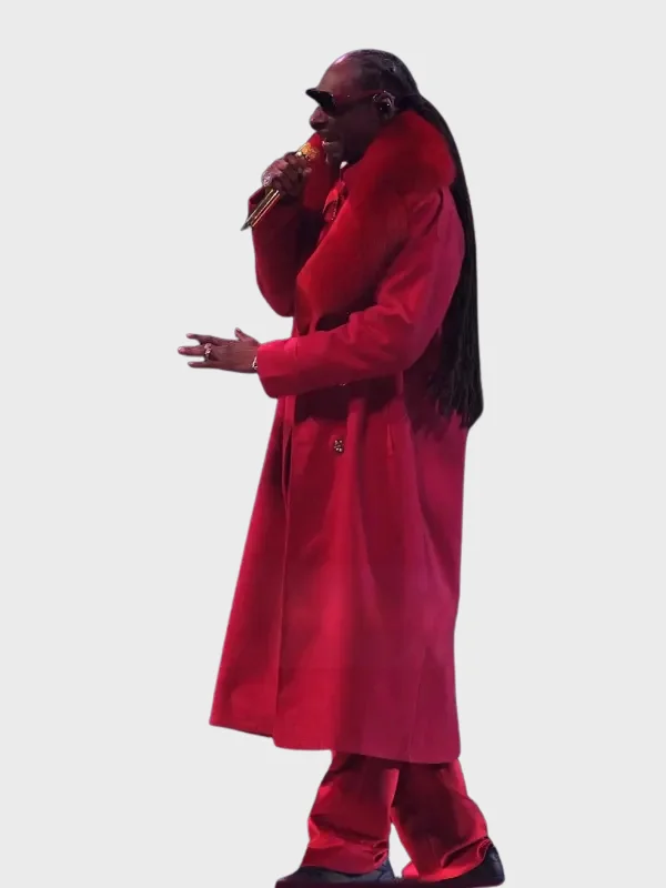 Halftime Show Christmas 2025 Snoop Dogg Red Coat