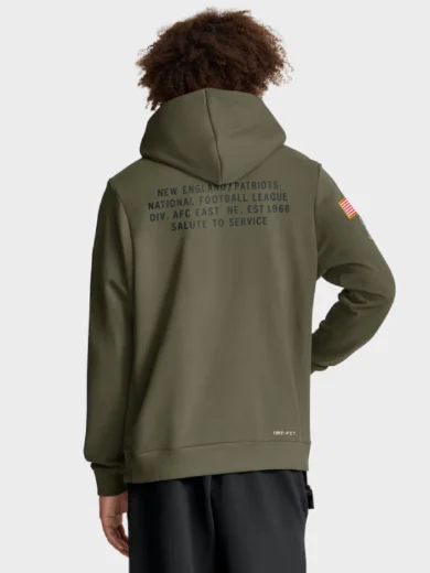 New England Patriots 2025 Salute To Service Hoodie