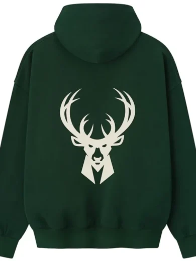 Milwaukee Bucks Fear of God x NBA Green Hoodie