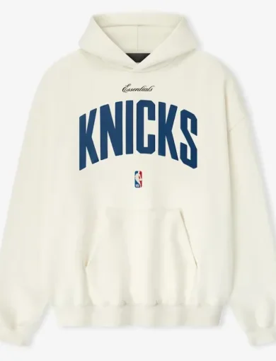 New York Knicks Fear of God x NBA Cream 90’s Hoodie