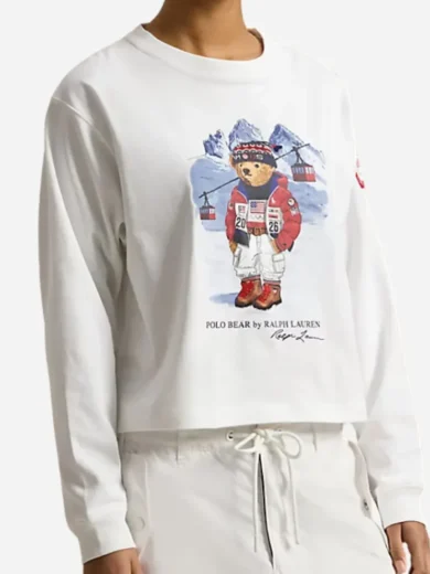 Team USA 2026 Polo Bear Long-Sleeve T-Shirt