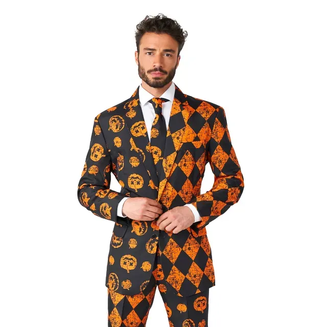 Distressed Pumpkin Party Suit