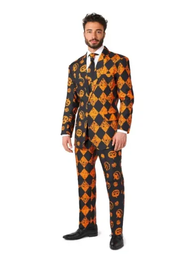 Distressed Pumpkin Party Suit