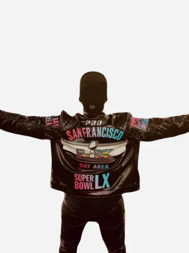 Super Bowl LX Gee Scott Sr Leather Jacket