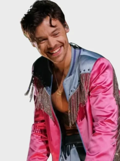Love On Tour Harry Styles Pink Fringe Jacket