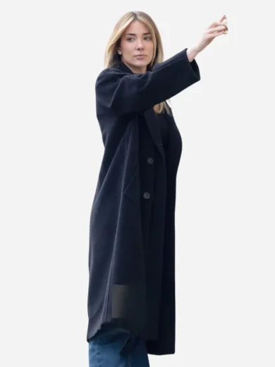 Alice Campello Milan 2026 Black Coat