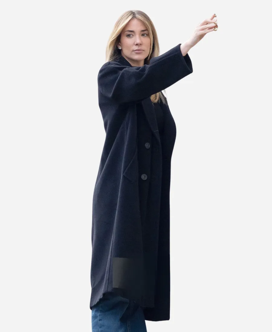 Alice Campello Milan 2026 Black Coat