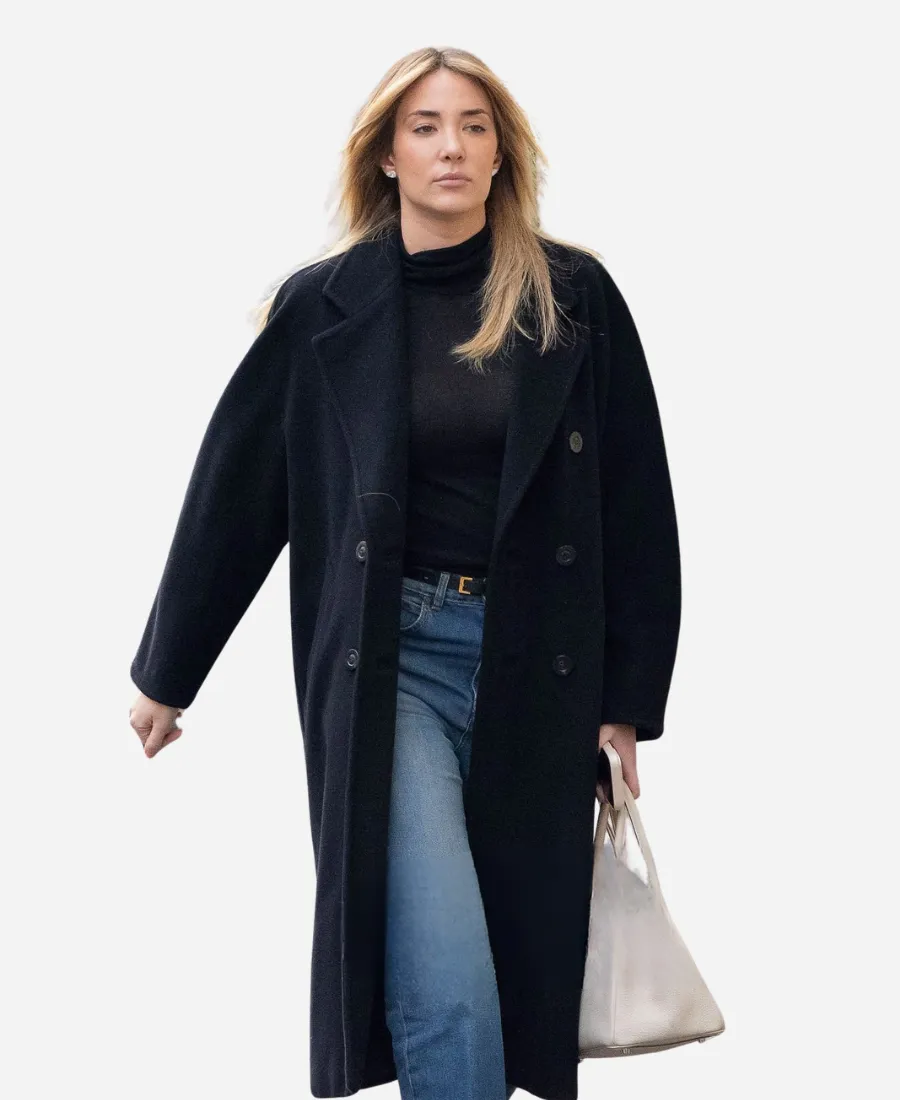 Alice Campello Milan 2026 Black Coat