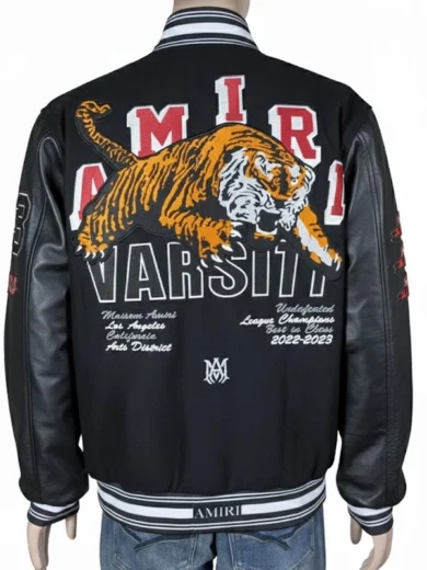 Amiri Logo-Patch Varsity Jacket
