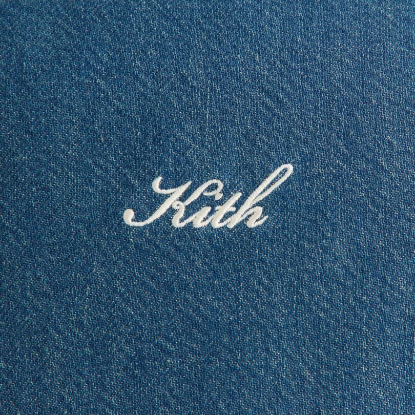 Kith Women Shae Tinted Denim Cropped Puffer
