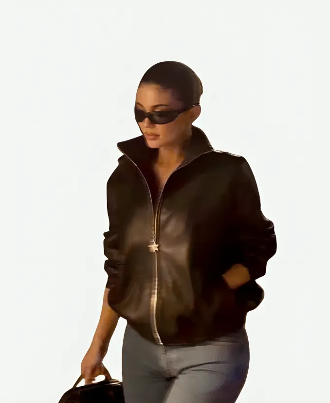 Kylie Jenner LA Event Leather Jacket