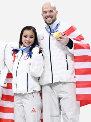 Olympic 2026 Ellie Kam White Jacket