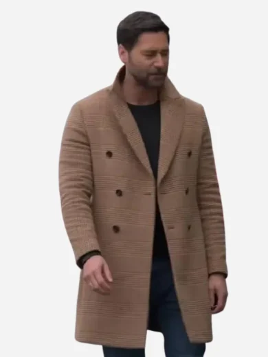 Ryan Eggold My Secret Santa Wool Overcoat