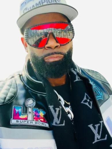Super Bowl LX Gee Scott Sr Leather Jacket