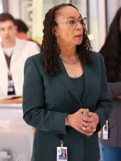 Sharon Goodwin Chicago Med Green Blazer