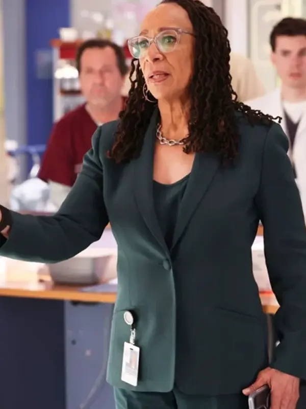 Sharon Goodwin Chicago Med Green Blazer