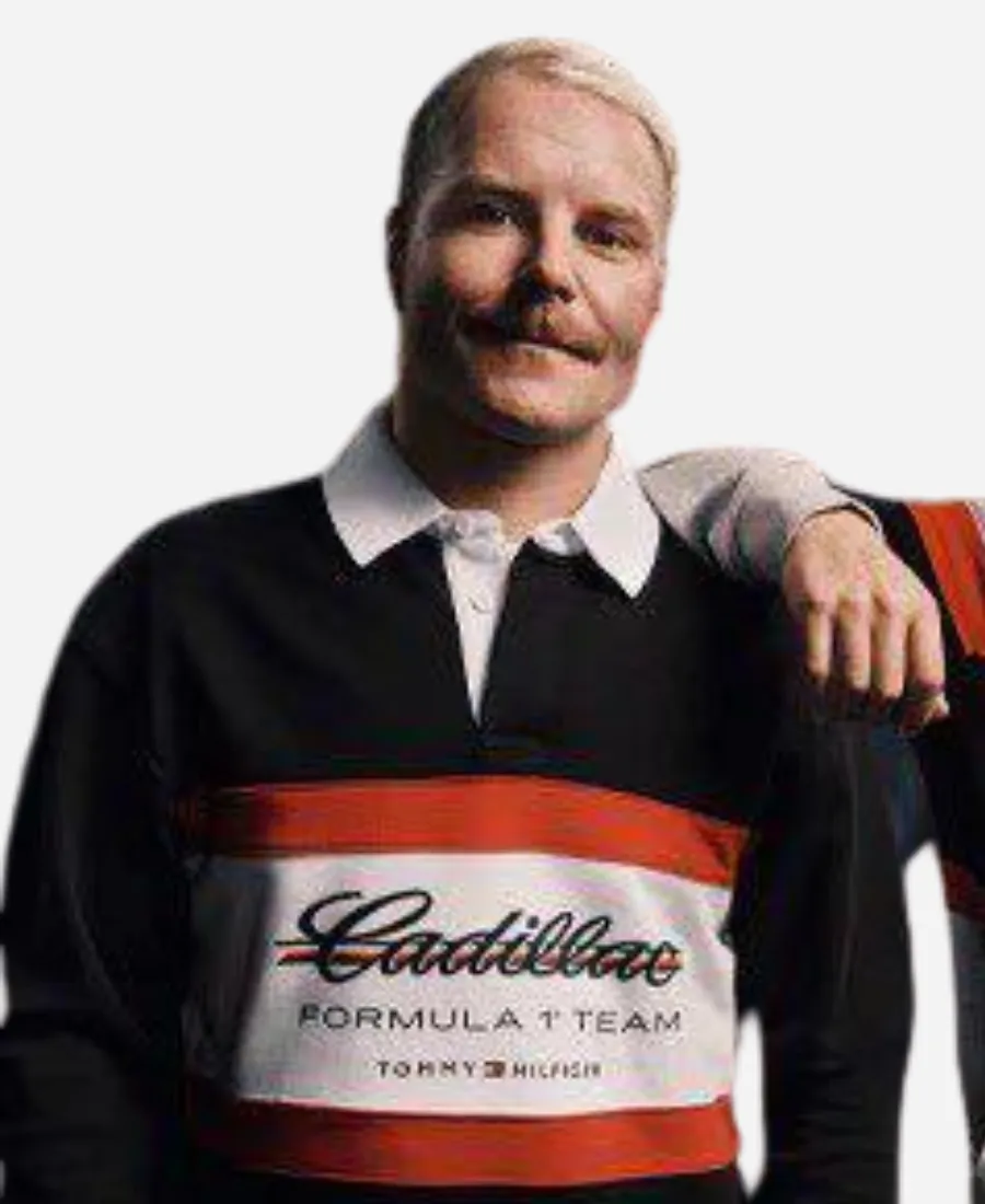Tommy Hilfiger x Cadillac F1 Team Long Sleeve Rugby Polo Shirt