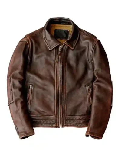 Adventure Bound Brown Leather Jacket