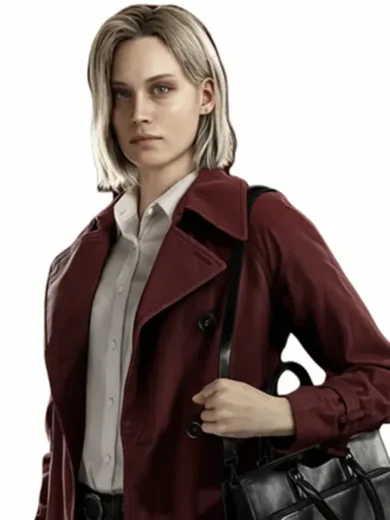 Alyssa Ashcroft RE9 Requiem Red Trench Coat