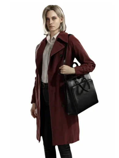 Alyssa Ashcroft RE9 Requiem Red Trench Coat