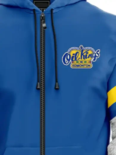 Edmonton Oil Kings Bardown Striper Royal Full-Zip Hoodie