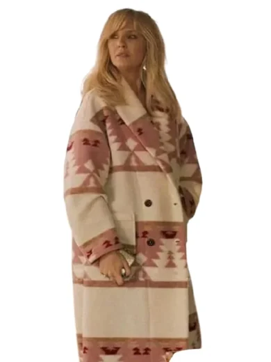 Yellowstone Beth Dutton Pink Printed Coat