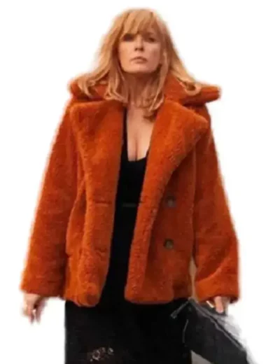 Kelly Reilly Yellowstone Beth Dutton Orange Jacket