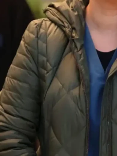 Lorena Diaz Chicago Med S10 Green Quilted Jacket