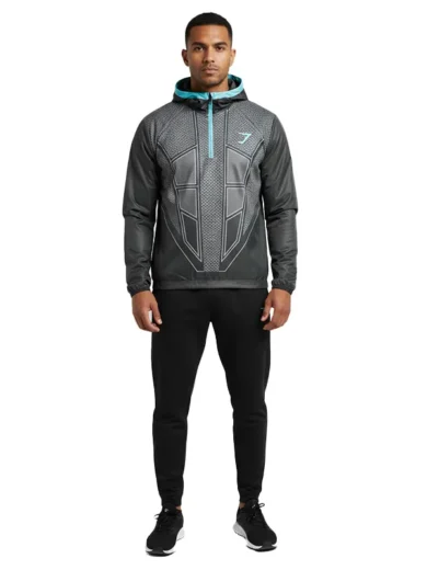 Gymshark Onyx V1 Black Hoodie For Men