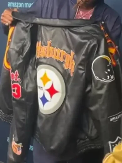 Snoop Dogg Jeff Hamilton Steelers Leather Jacket