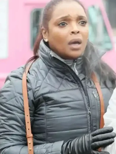 Maggie Lockwood Chicago Med Black Puffer Jacket