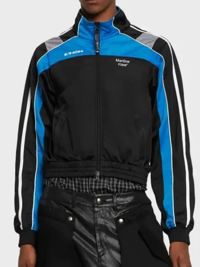 Martine Rose S/S 24 Blue and Black Track Jacket