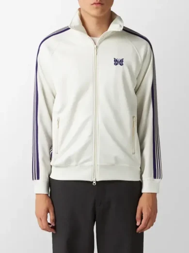 Poly Smooth Track Jacket White