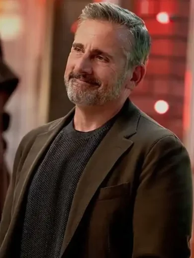 Steve Carell Rooster 2026 Brown Blazer
