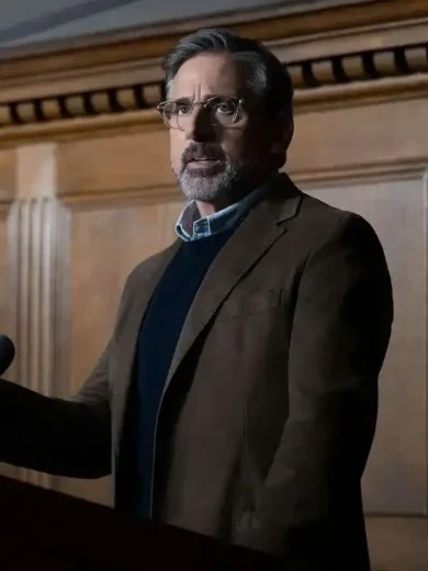 Steve Carell Rooster 2026 Brown Blazer
