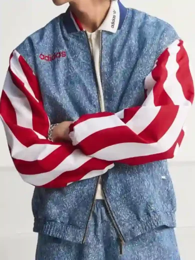 Adidas Denim Graphic Track Top