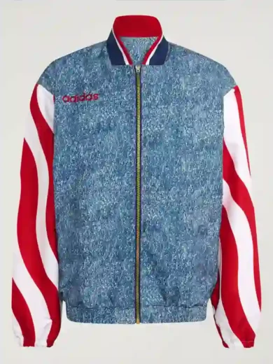 Adidas Denim Graphic Track Top