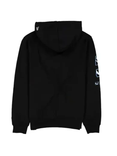 Utah Mammoth Logo Printed Black Hoodie