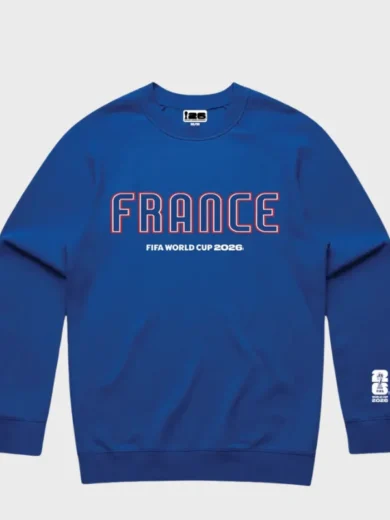 France Spirit Royal FIFA World Cup 2026 Crewneck Blue Shirt