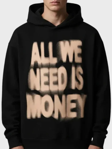 All We Need Is Money Unisex Oversized Fleece Hoodie