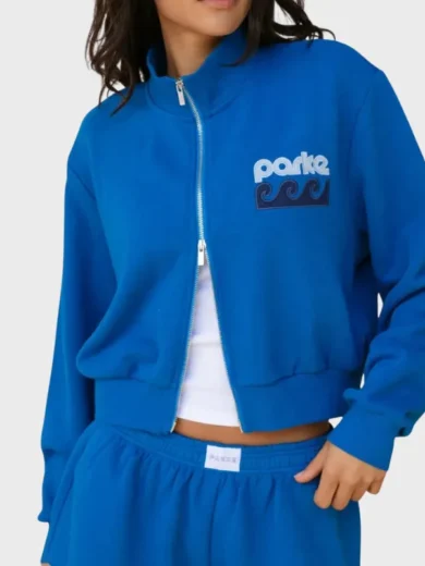 Parke Summerland Mock neck Zip Up Jacket