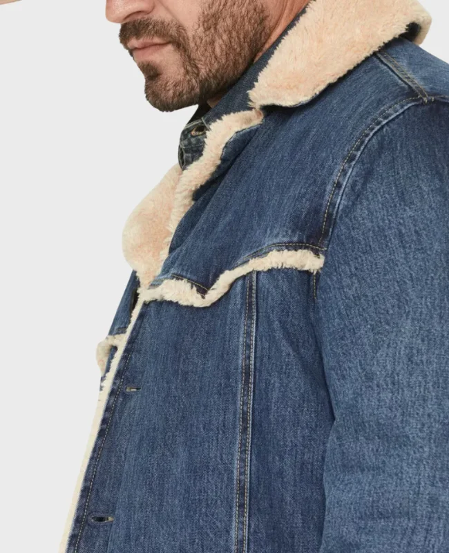 Marshals S01 Ellyn Jameson Sherpa Denim Jacket