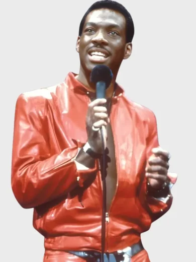 Raw Concert Eddie Murphy Red Leather Jacket