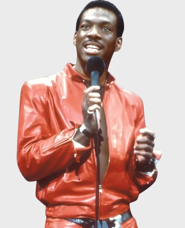 Raw Concert Eddie Murphy Red Leather Jacket