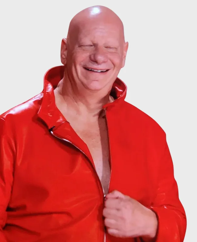 Jeff Ross The Roast of Kevin Hart 2026 Red Leather Jacket