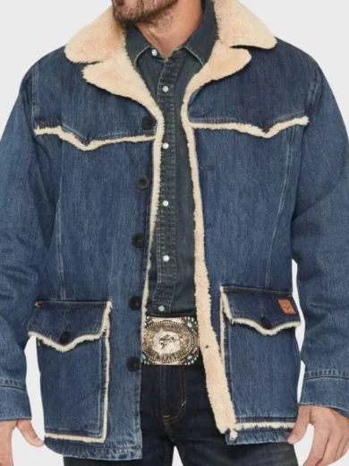 Marshals S01 Ellyn Jameson Sherpa Denim Jacket