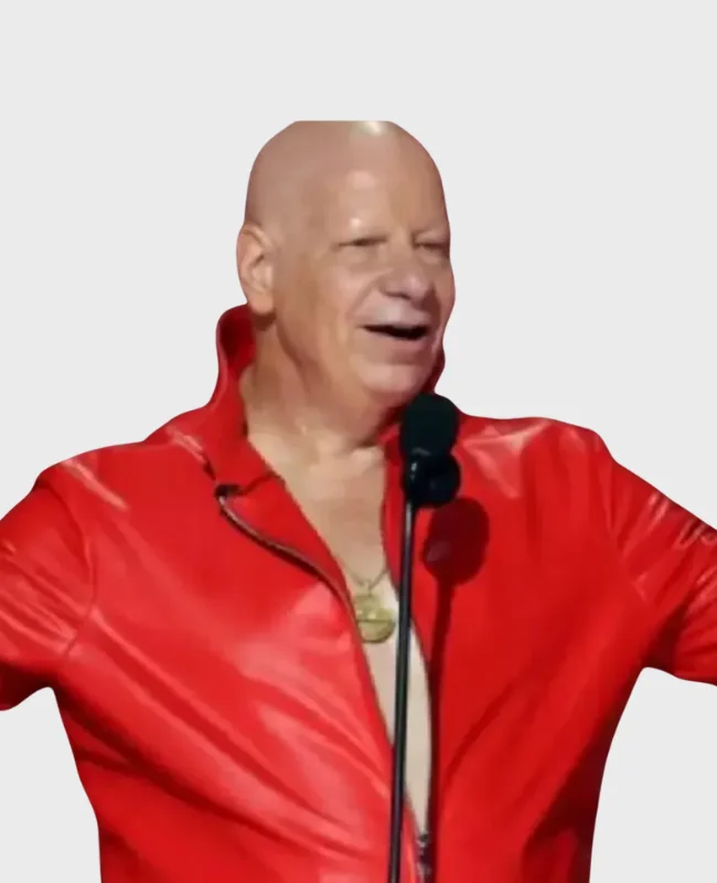 Jeff Ross The Roast of Kevin Hart 2026 Red Leather Jacket