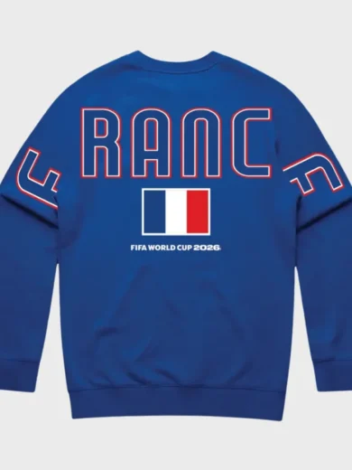France Spirit Royal FIFA World Cup 2026 Crewneck Blue Shirt