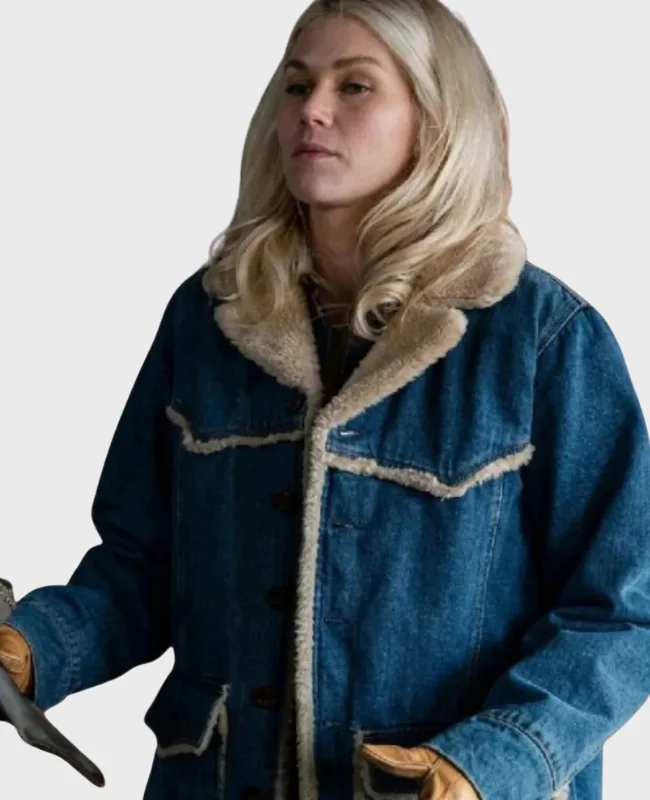 Marshals S01 Ellyn Jameson Sherpa Denim Jacket